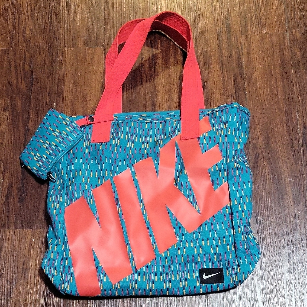 Nike Blue and Red Sporty Tote Bag